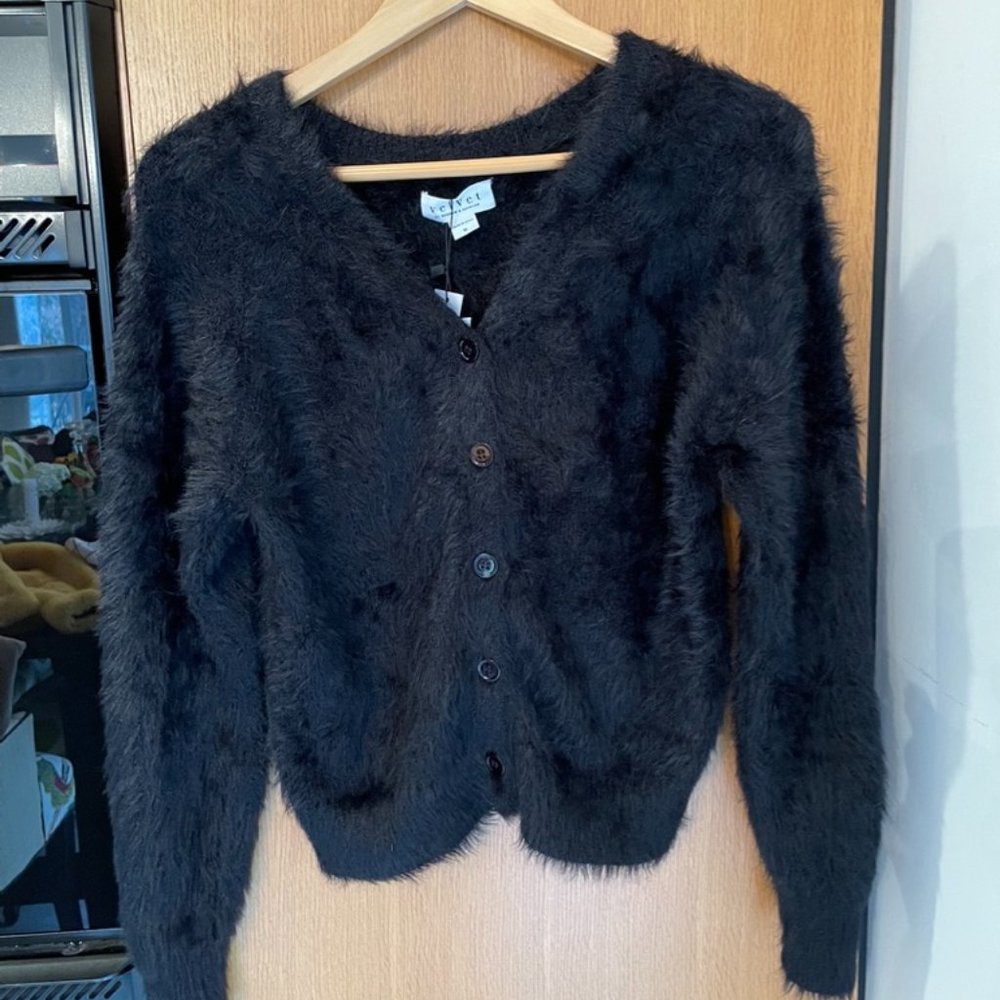 Velvet Brand Furry Cardigan